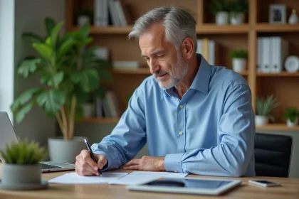 Expert en bien-être en bureau moderne et lumineux