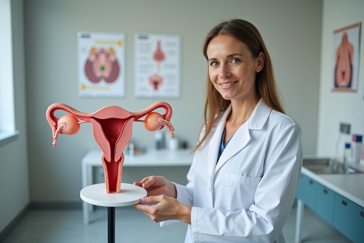 Modèle anatomique du placenta et utérus en cabinet médical